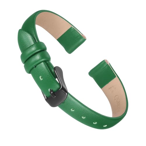 soulnioi Leder Uhrenarmband - Echtes Ersatzband für Damenuhren, Schnellverschluss, schlankes Design, 10 mm von soulnioi