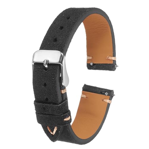 soulnioi Uhrenarmband aus Wildleder, weiches Nubukleder, Vintage-Band mit Schnellverschluss, 14 mm soulnioi Uhrenarmband aus Wildleder, weiches Nubukleder, Vintage-Band mit Schnellverschluss, 14 mm von soulnioi