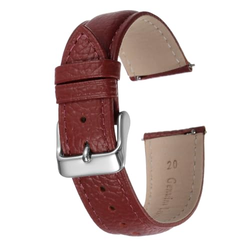 soulnioi Uhrenarmband aus echtem Leder, stilvolles Ersatzband für Uhren und Smartwatches, mehrere Größen und Farben erhältlich, 20 mm soulnioi Uhrenarmband aus echtem Leder, stilvolles Ersatzband für Uhren und Smartwatches, mehrere Größen und Farben erhältlich, 20 mm von soulnioi