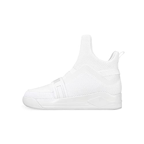 soulsfeng High Top Sneakers Atmungsaktive High Top Schuhe Leicht Turnschuh Mode Laufschuhe Herren/Damen weiß 47.5 von soulsfeng