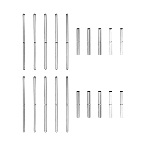 sourcing map 10 Stück Uhrenarmband Röhrenstifte 1.1mm Rohrdurchmesser 16mm Stiftlänge Edelstahl Verbindungsschaft für Uhrenarmband Reparatur Ersatz von sourcing map