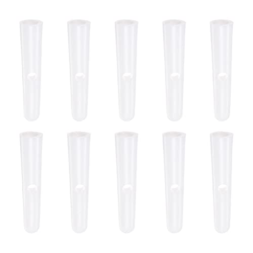 sourcing map 10Stk Regenschirm Anschluss Kopf Perlen 4.6mm Loch Durchmesser 35.7mm Länge PP Plastik Regenschirm Komponenten für Klappbar Regenschirm Abdeckung Teile Weiß von sourcing map