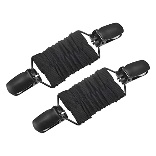 sourcing map 2 Stück Kleid Regeln Clips Pullover Clips Schal Strickjacke Kragen Schal Clip Spanner Kleid Rückengurt für Frauen Schwarz von sourcing map