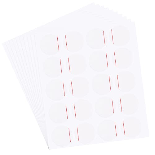 sourcing map 200Stk Uhr Rückendeckel Schützende Folie 18mm Rote Linie PE Runde Uhr Rückseite Etui Beschützer Folie Aufkleber für Uhr Rückseite Etui Schutz von sourcing map
