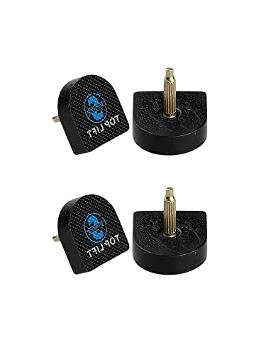 sourcing map 4Stk. Damen Plastik Schuhe hohe Absätze Tipps Spitze Absatzflecke 20mm x 19mm von sourcing map