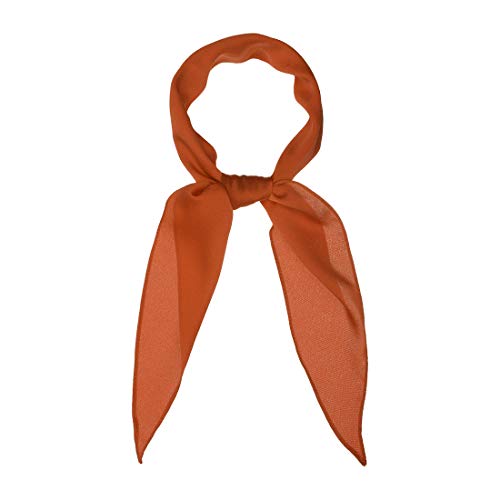 sourcing map Damen Einfarbige Rhombus-Halstuchschals Dünnes langes Halstuch Karamell M von sourcing map