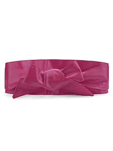 sourcing map Damen Kunstleder Selbstbindung Schleife breite Taillenband Schärpe Obi Gürtel Fuchsia One Size sourcing map Damen Kunstleder Selbstbindung Schleife breite Taillenband Schärpe Obi Gürtel Fuchsia One Size von Allegra K