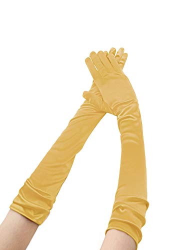 sourcing map Damen Lange Handschuhe 1920er Jahre Abend Party Vollfinger Fäustlinge Eleganter Opernhandschuh Gold One Size sourcing map Damen Lange Handschuhe 1920er Jahre Abend Party Vollfinger Fäustlinge Eleganter Opernhandschuh Gold One Size von Allegra K