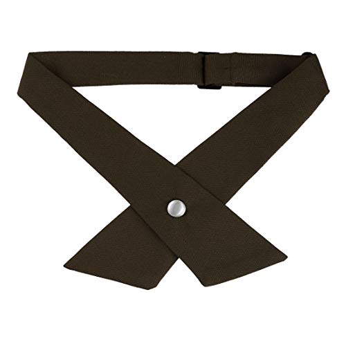 sourcing map Damen Verstellbarer Hals Schleife Bolzenknopf Kreuz und quer Krawatte Kaffee Einheitsgröße sourcing map Damen Verstellbarer Hals Schleife Bolzenknopf Kreuz und quer Krawatte Kaffee Einheitsgröße von sourcing map
