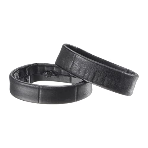 sourcing map Ersatz-Ringhalter aus PU-Leder für 21 mm breites Uhrenarmband, schwarz, 2 Stück von sourcing map