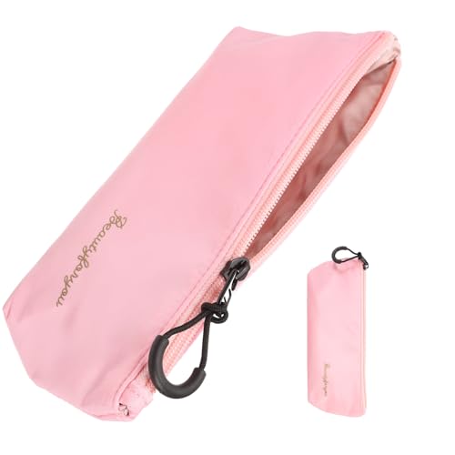 sourcing map Make-up-Pinsel-Halter, kleine Reise-Make-up-Pinsel, Kosmetiktasche, Bleistift-Organizer-Tasche für Zuhause, Büro, Reiseorganisation, rose von sourcing map