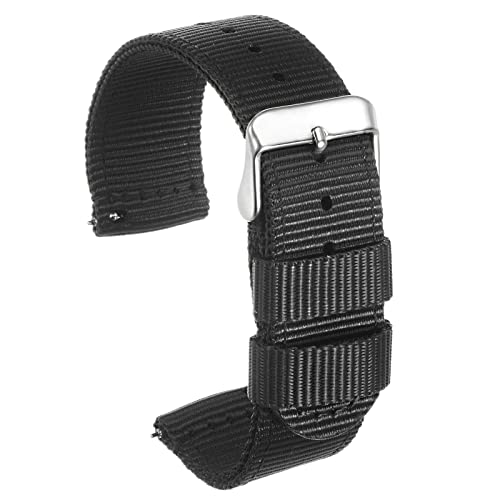 sourcing map Nylonarmband Schwarz 20mm Breite Dauerhaft Nylonarmband mit Silber Schnalle Universal Ersatz Canvas Armband sourcing map Nylonarmband Schwarz 20mm Breite Dauerhaft Nylonarmband mit Silber Schnalle Universal Ersatz Canvas Armband von sourcing map