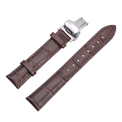 sourcing map Rindslederband-Ersatz-Kit Faltschließe Uhrenarmband 20 mm Lederarmband mit Federstegen, braun sourcing map Rindslederband-Ersatz-Kit Faltschließe Uhrenarmband 20 mm Lederarmband mit Federstegen, braun von sourcing map