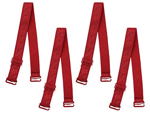 sourcing map Verstellbar Schulter BH Träger Elastisch Schultergürtel Ersatz für Frauen Rot-2 18 mm von sourcing map