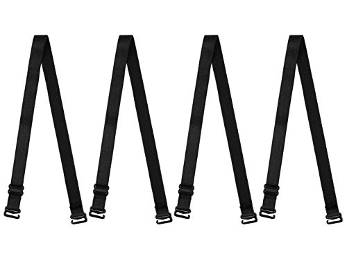 sourcing map Verstellbar Schulter BH Träger Elastisch Schultergürtel Ersatz für Frauen Schwarz-2 12 mm von sourcing map