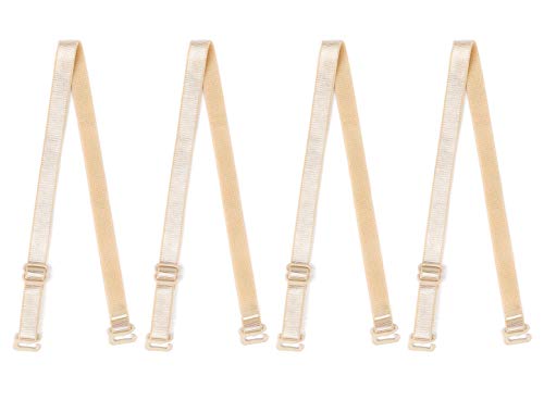 sourcing map Verstellbar Schulter BH Träger Elastisch Schultergürtel Ersatz für Frauen Skin Color-1 10 mm von sourcing map
