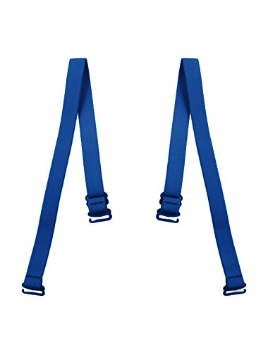 sourcing map Damen verstellbare Leopard BH-Träger Mode elastischen BH-Band Dunkelblau 1.5cm von sourcing map