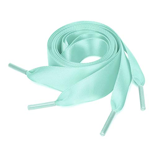 uxcell 2 Paare Damen Satin Flachband Schuhbänder Sneakers Canvas Schnürsenkel Türkis 140cm uxcell 2 Paare Damen Satin Flachband Schuhbänder Sneakers Canvas Schnürsenkel Türkis 140cm von sourcing map