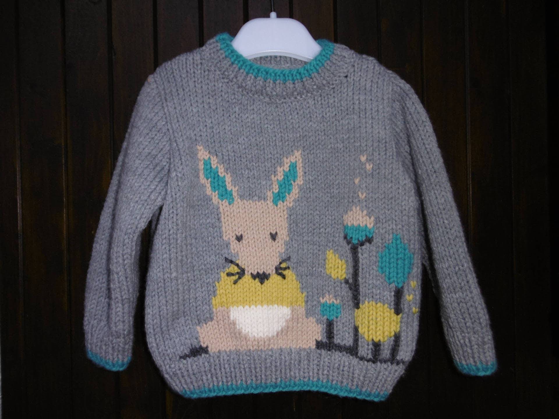 Pullover Baby Junge Muster Maus 6 Monate 100% Handgefertigt Sofort Verfügbar von souricettecreation