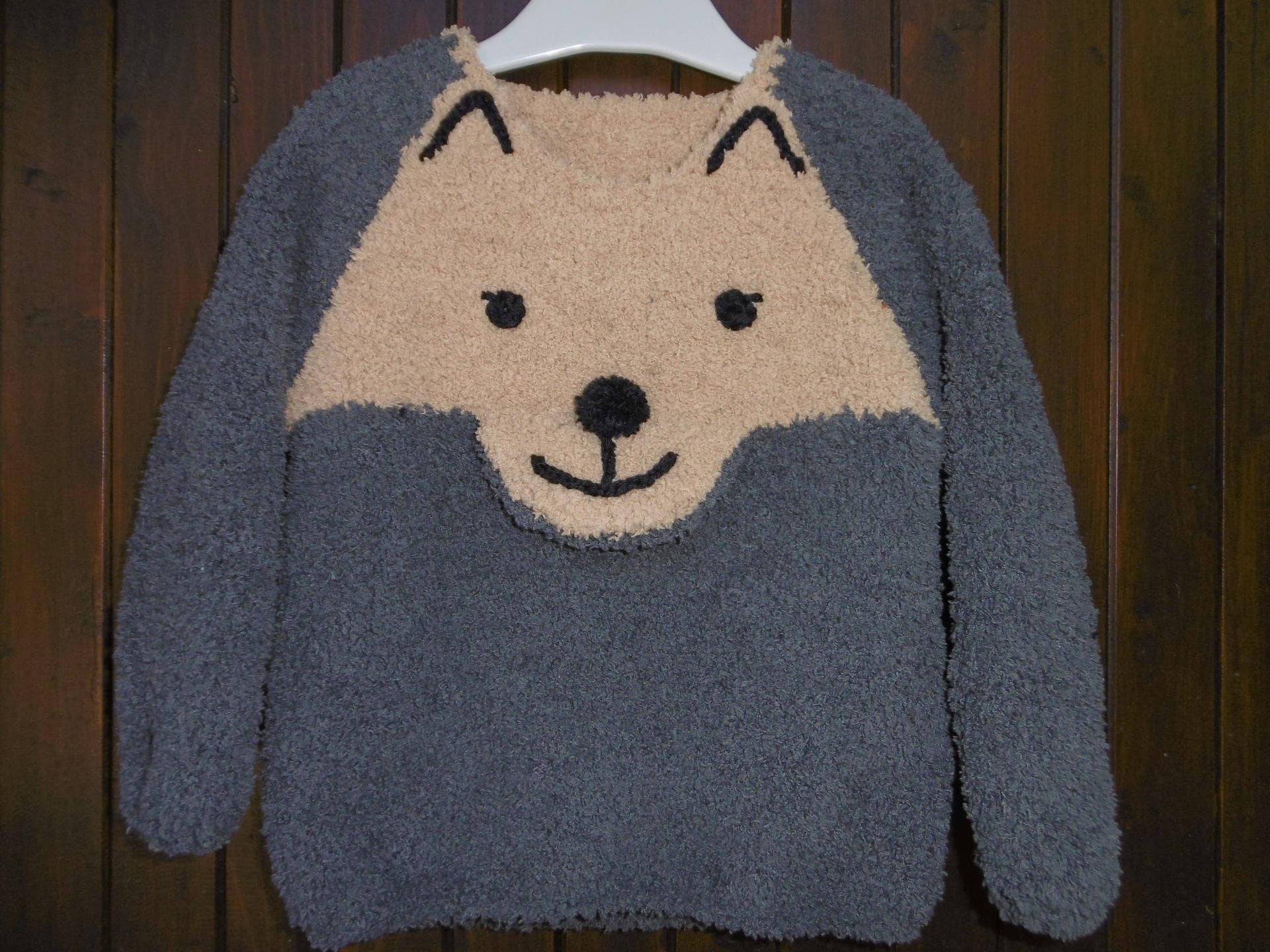 Pullover Kind Junge Muster "Fuchs" Von 2 Jahren Bis 6 Jahre Hand Gestrickt von souricettecreation