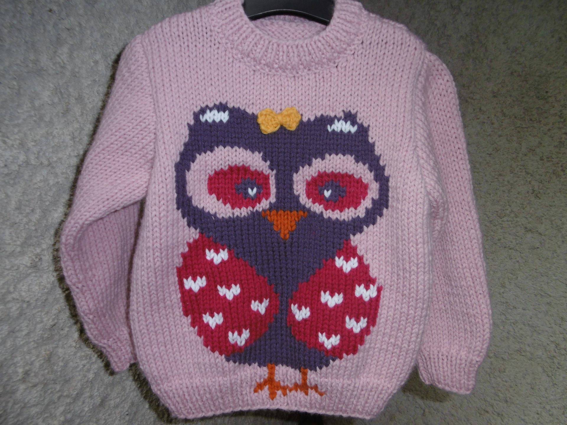 Pullover Mädchenmuster Schön Von 2 Jahren Bis 6 Gestrickte Hand von souricettecreation