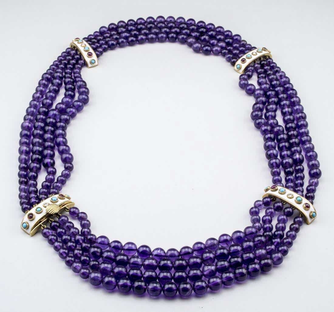 Amethyst Perle Halskette von southseapearlco