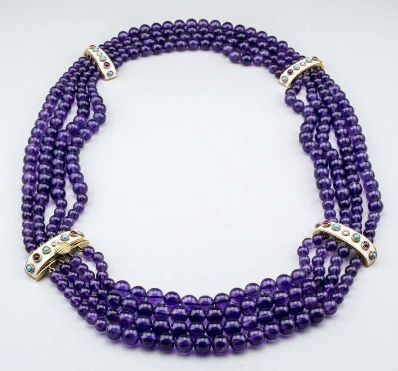 Amethyst Perle Halskette von southseapearlco