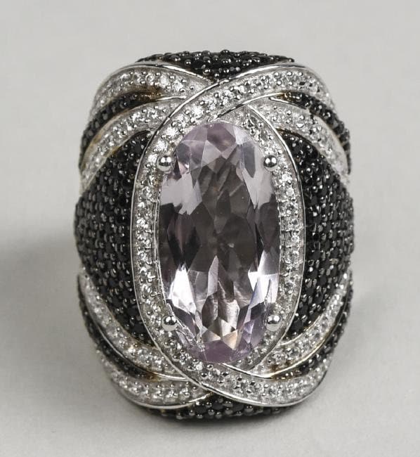 Amethyst Und Spinell Ring von southseapearlco