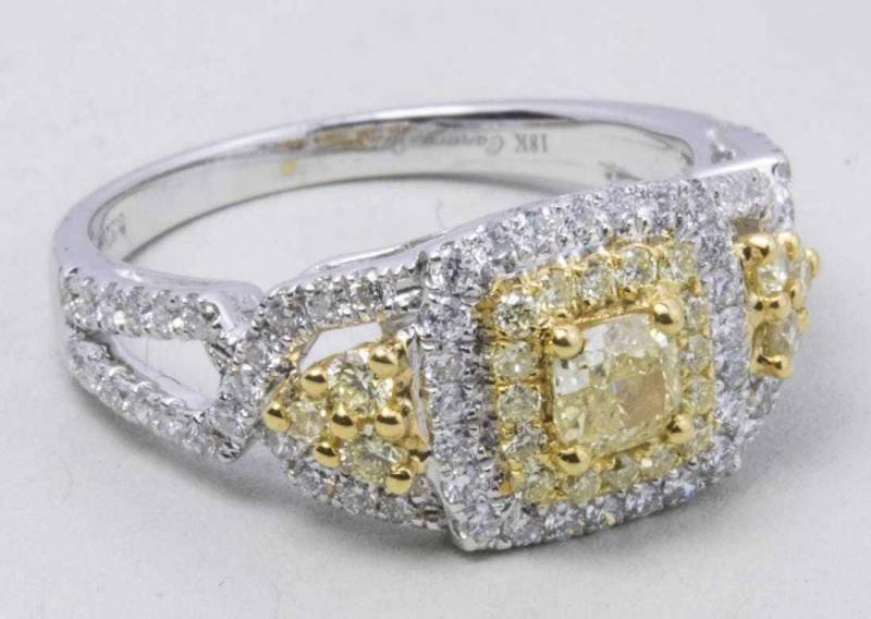 Ausgefallener Gelber Diamant Ring von southseapearlco