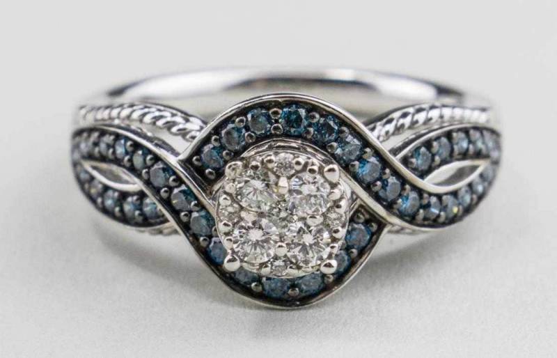 Blauer Diamant-Ring von southseapearlco