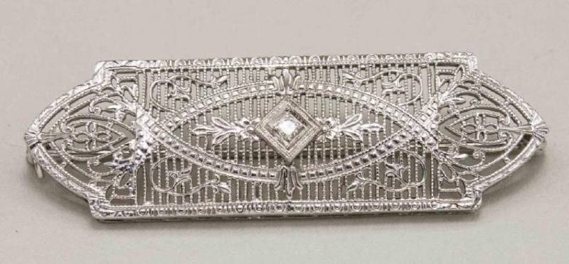 Edwardian Diamant Pin von southseapearlco