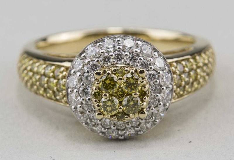 Gelber Diamant-Ring Gelber Diamant-Ring von southseapearlco