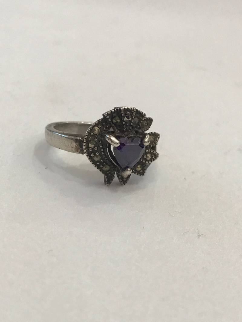 Lila Herz Stein Ring Lila Herz Stein Ring von southseapearlco