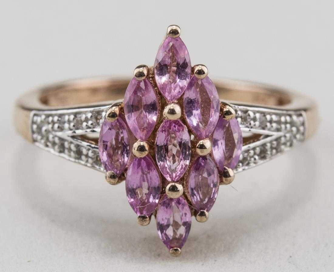 Rosa Saphir-Ring von southseapearlco