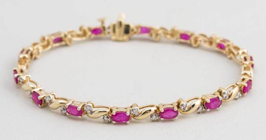 Rubin Und Diamant Armband von southseapearlco