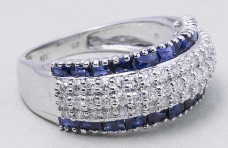 Saphir Und Diamant-Ring von southseapearlco