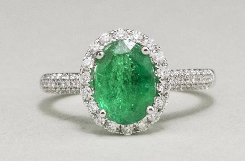 Smaragd Und Diamant Ring von southseapearlco