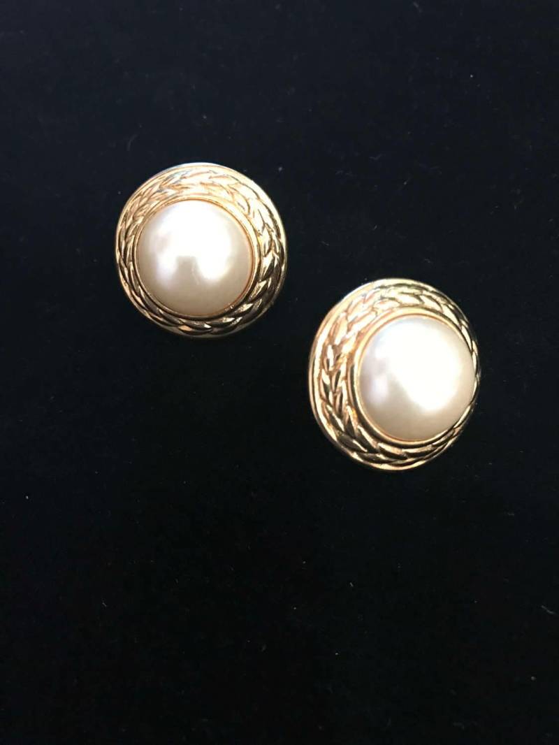 Vintage Perlen Ohrringe Vintage Perlen Ohrringe von southseapearlco