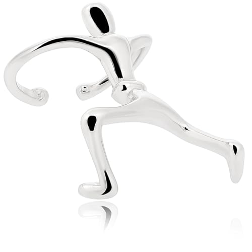 Sovats Ohrklemme für Damen aus 925er Sterlingsilber – Rhodiniert, Hochglanzpoliert, Nicht durchbohrende Wickel-Ohrringe von Sovats