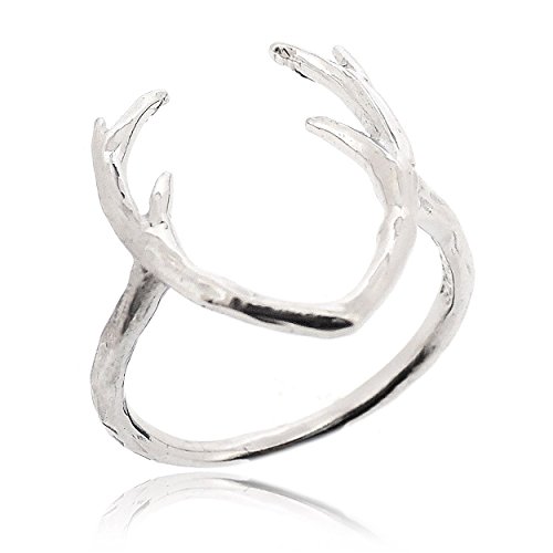 Sovats Damen Niedliche Hirsch-Ring 925 Sterlingsilber, Größe 50 von Sovats