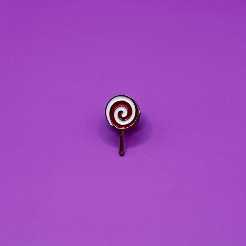 Emaille-Pin Lutscher - Süßer Bonbon-Anstecker Bunt & Verspielt von 404patches