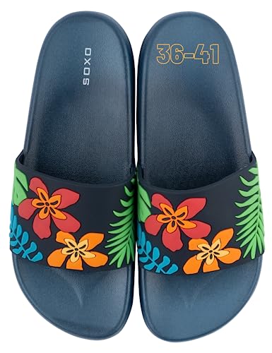 soxo Bunte Badelatschen Damen Comfort Flip Flops Badeschlappen Bunt Zehentrenner 36-37 Blätter soxo Bunte Badelatschen Damen Comfort Flip Flops Badeschlappen Bunt Zehentrenner 36-37 Blätter von soxo