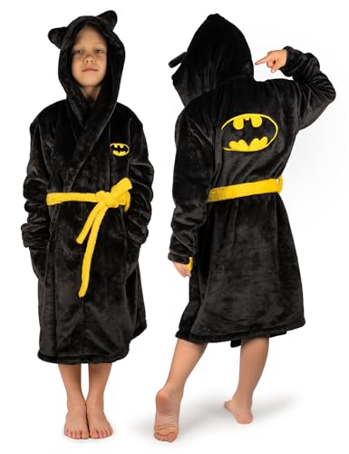 soxo DC Comics Batman Bademantel Kinder Geschenk Mädchen Jungen Bademäntel Baby Geschenke 134-140 Batman von soxo