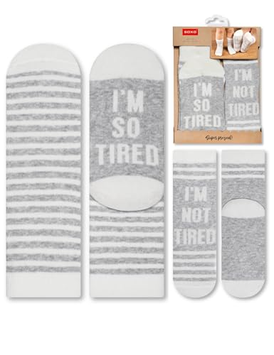 soxo Familien Socken Geschenk für Mutter und Kind Baumwolle Socke Ideal Als Geschenke Größe 19-21 + 35-40 von soxo