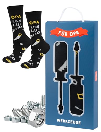 soxo Opa Socken Herren Geschenke Für Männer Lustige Geschenk Socks Men Baumwolle 40-45 Opa Werkzeuge 1 Paar soxo Opa Socken Herren Geschenke Für Männer Lustige Geschenk Socks Men Baumwolle 40-45 Opa Werkzeuge 1 Paar von soxo