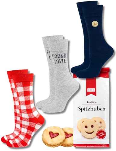 soxo Keks Socken Geschenke Für Frauen Damen Herren Lustige Geschenk Für Männer 3 Paar 40-45 Spitzbuben 3 Paar soxo Keks Socken Geschenke Für Frauen Damen Herren Lustige Geschenk Für Männer 3 Paar 40-45 Spitzbuben 3 Paar von soxo