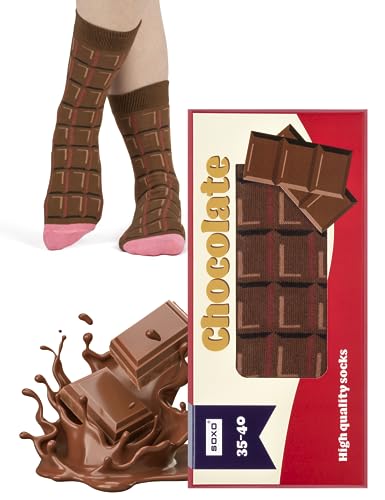 soxo Schokolade Geschenke Für Frauen Damen Socken Herren Lustige Geschenk Für Männer 35-40 Chocolate Damen 1 Paar soxo Schokolade Geschenke Für Frauen Damen Socken Herren Lustige Geschenk Für Männer 35-40 Chocolate Damen 1 Paar von soxo