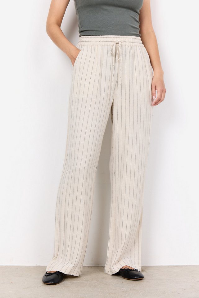 soyaconcept Culotte Soyaconcept Hose SC-POULA mit Streifen in Cream (1-tlg) Tunnelzugbändchen von soyaconcept