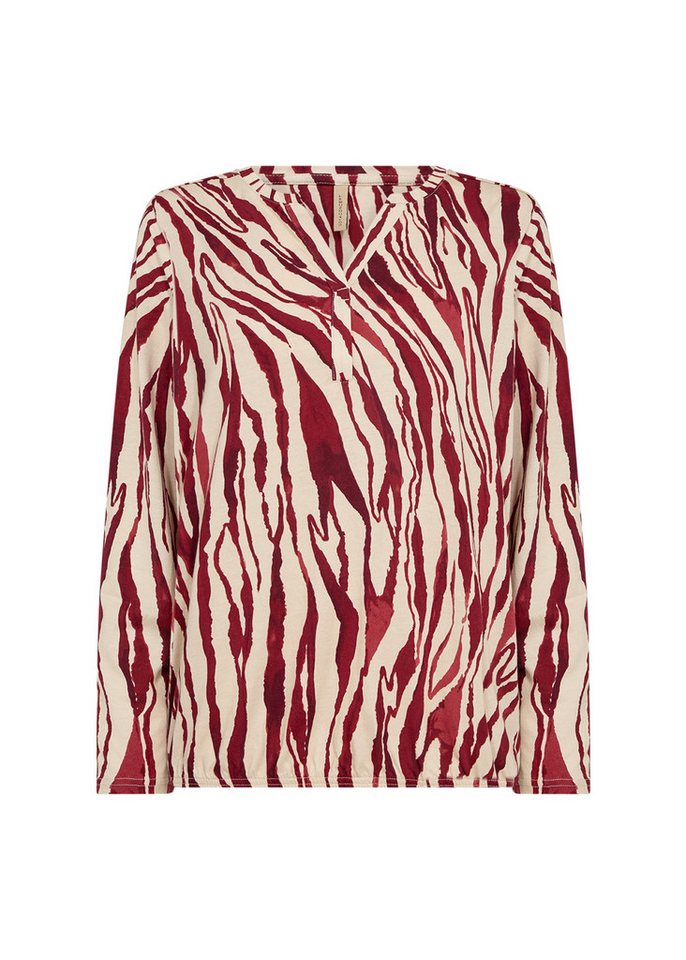 soyaconcept Langarmbluse - SC-FELICITY AOP 522 – Damenbluse mit abstraktem Print von soyaconcept