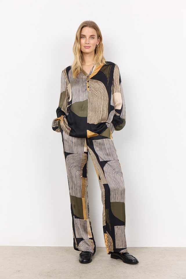 soyaconcept Langarmbluse SC-NADIKA 1 DARK ARMY COMBI von soyaconcept